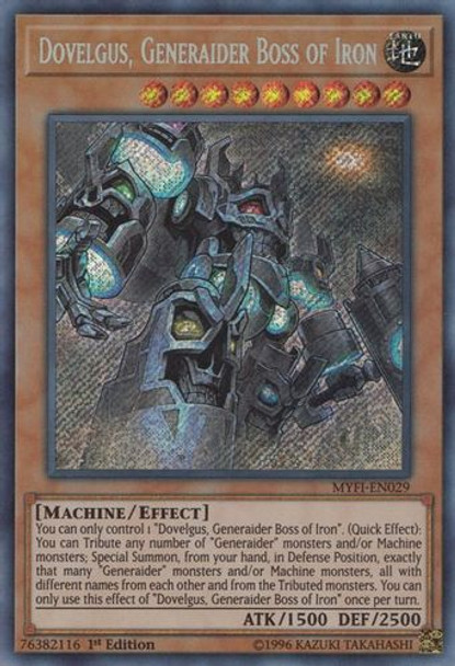 MYFI-EN029 Dovelgus, Generaider Boss of Iron (Secret Rare) <1st>