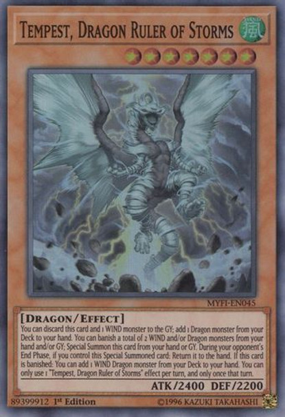 MYFI-EN045 Tempest, Dragon Ruler of Storms (Super Rare) <1st>