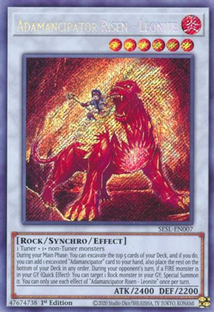 SESL-EN007 Adamancipator Risen - Leonite (Secret Rare) <1st>