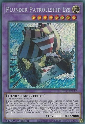 ETCO-EN087 Plunder Patrollship Lys (Secret Rare) <1st>