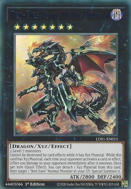 LDS1-EN015 Red-Eyes Flare Metal Dragon (Blue Ultra Rare) <1st>