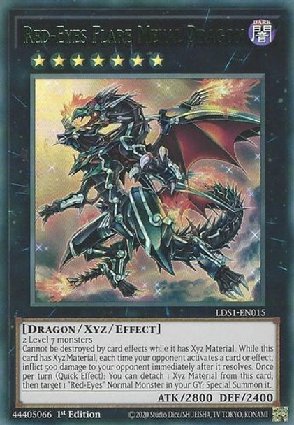 LDS1-EN015 Red-Eyes Flare Metal Dragon (Green Ultra Rare) <1st>
