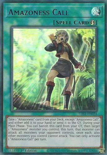 LDS1-EN024 Amazoness Call (Blue Ultra Rare) <1st>