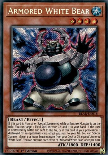 BLAR-EN016 Armored White Bear (Secret Rare) <1st>
