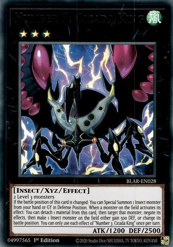 BLAR-EN028 Number 3: Cicada King (Ultra Rare) <1st>