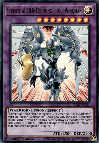 BLAR-EN054 Elemental HERO Shining Flare Wingman (Ultra Rare) <1st>