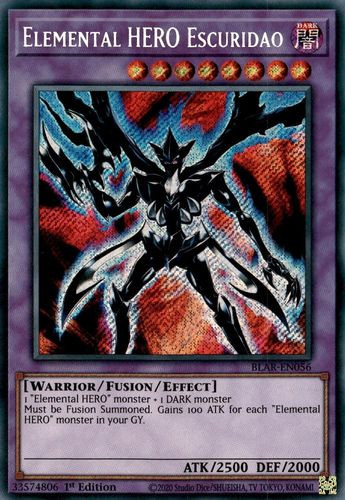 BLAR-EN056 Elemental HERO Escuridao (Secret Rare) <1st>