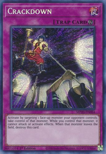 MP20-EN084 Crackdown (Prismatic Secret Rare) <1st>