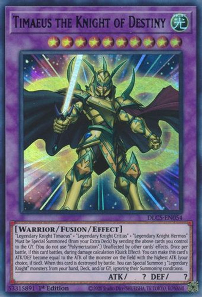 DLCS-EN054 Timaeus the Knight of Destiny (Green Ultra Rare) <1st>