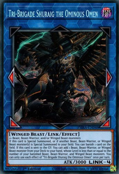 PHRA-EN048 Tri-Brigade Shuraig the Ominous Omen (Secret Rare) <1st>