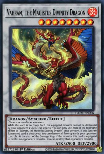GEIM-EN006 Vahram, the Magistus Divinity Dragon (Super Rare) <1st>