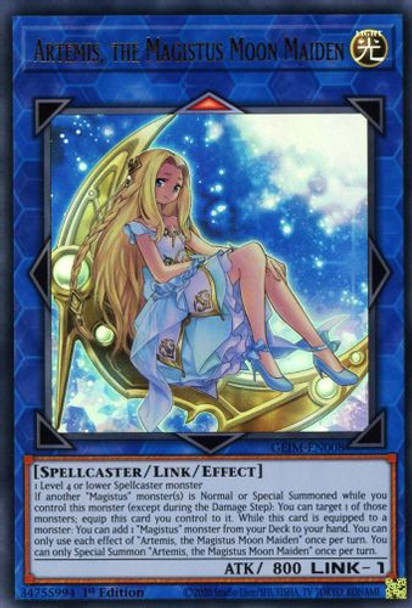 GEIM-EN008 Artemis, the Magistus Moon Maiden (Ultra Rare) <1st>