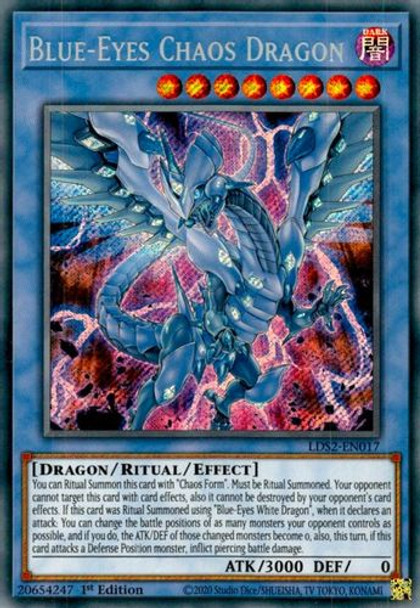 LDS2-EN017 Blue-Eyes Chaos Dragon (Secret Rare) <1st>