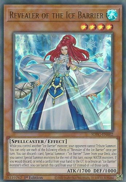 SDFC-EN002 Revealer of the Ice Barrier (Ultra Rare) <1st>