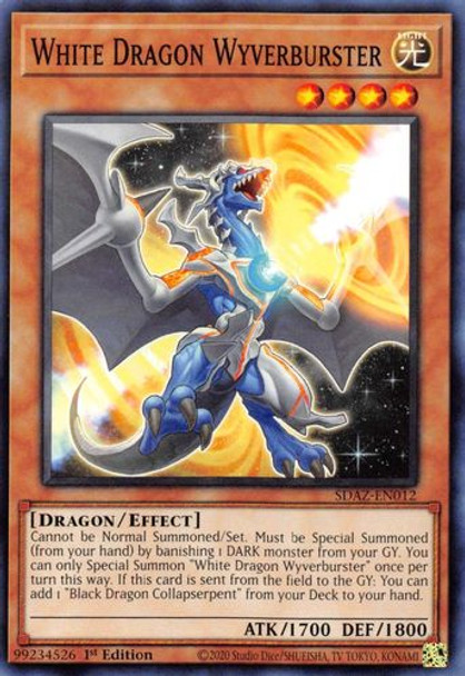 SDAZ-EN012 White Dragon Wyverburster (Common) <1st>