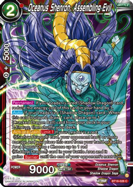 BT18-026C Oceanus Shenron, Assembling Evil