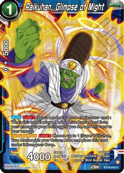 BT18-042C Paikuhan, Glimpse of Might