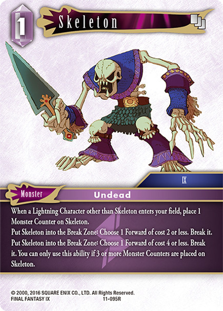 FF11-095R Skeleton