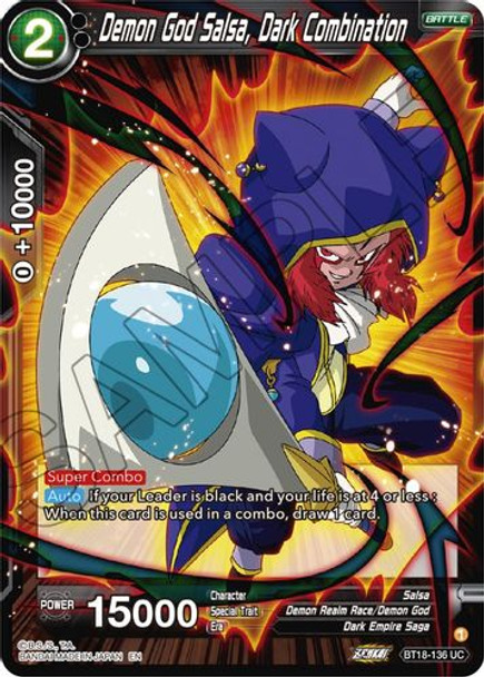 BT18-136UC Demon God Salsa, Dark Combination