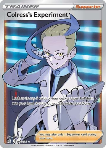[SWSH11][LOR-190/196UR] Colress's Experiment (Full Art) (Holo)