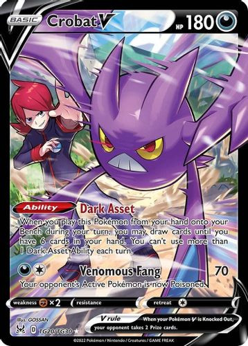 [SWSH11a][LOR-20/30TG] Crobat V (Holo)