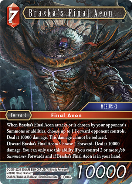 FF11-015L Braska's Final Aeon Foil