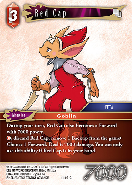 FF11-021C Red Cap Foil