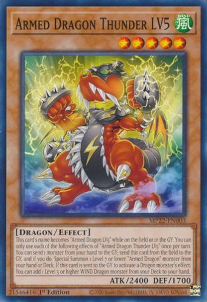 MP22-EN003 Armed Dragon Thunder LV5 (Common) <1st>