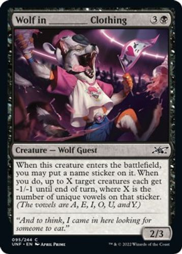 UNF-095C Wolf in ______ Clothing