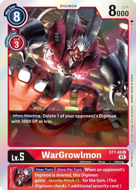 ST07-08R WarGrowlmon (Gen Con 2022) (Foil)