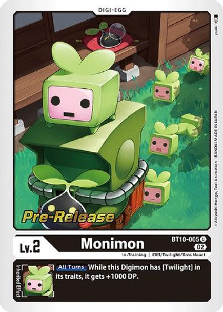 BT10-005U Monimon (Prerelease Stamp) (Foil)