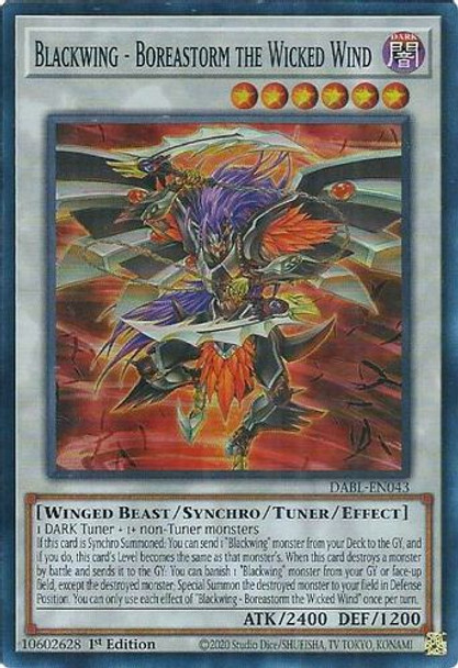 DABL-EN043 Blackwing - Boreastorm the Wicked Wind (Super Rare) <1st>