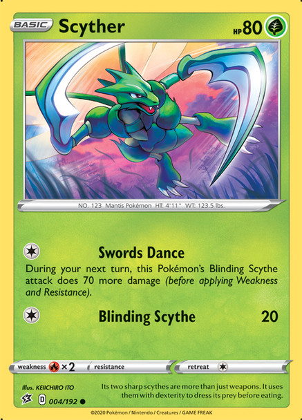 SWSH02-004/192C Scyther