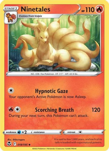 [SWSH12][SIT-018/195UC] Ninetales