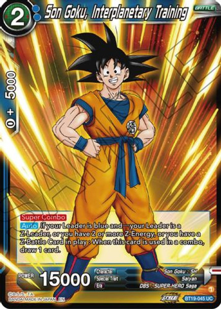 BT19-045UC Son Goku, Interplanitary Training