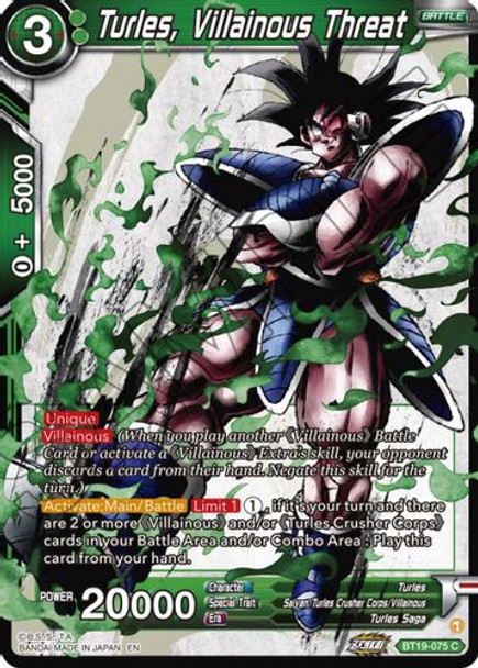 BT19-075C Turles, Villainous Threat