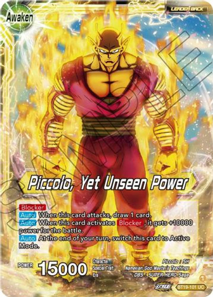 BT19-101UC Piccolo // Piccolo, Yet Unseen Power (Foil)
