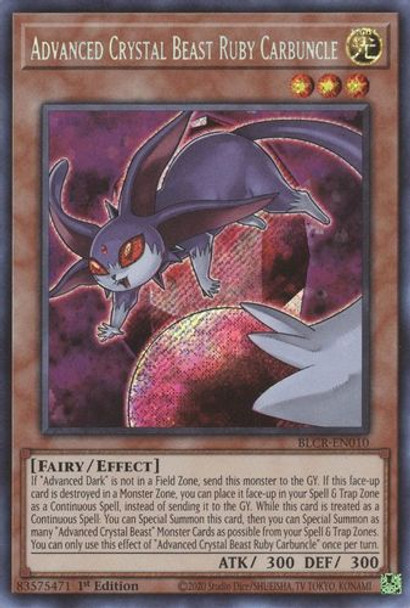 BLCR-EN010 Advanced Crystal Beast Ruby Carbuncle (Secret Rare) <1st>