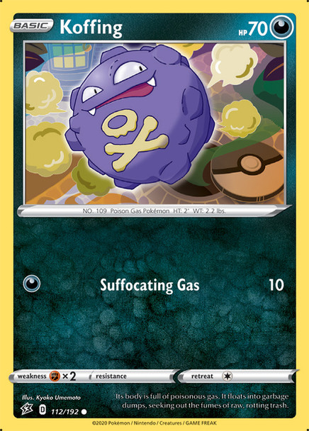 SWSH02-112/192C Koffing (Reverse Holo)