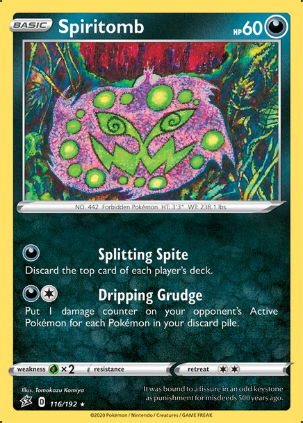 [SWSH02][RCL-116/192R] Spiritomb (Reverse Holo)