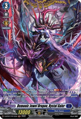 D-BT07/FR13EN FR Demonic Jewel Dragon, Rystal Galer (FR)
