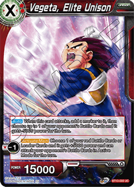 BT10-005UC Vegeta, Elite Unison