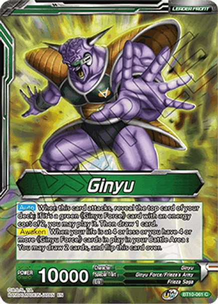 BT10-061C Ginyu // Ginyu, New Leader of the Force