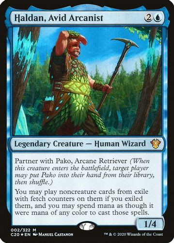 C20-002M Haldan, Avid Arcanist (Foil)