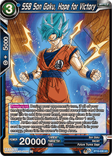 BT10-036UC SSB Son Goku, Hope for Victory Foil