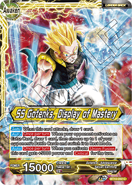 BT10-092C Gotenks // SS Gotenks, Display of Mastery Foil