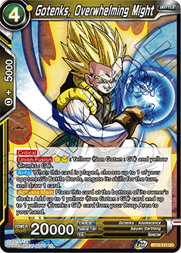 BT10-111UC Gotenks, Overwhelming Might Foil