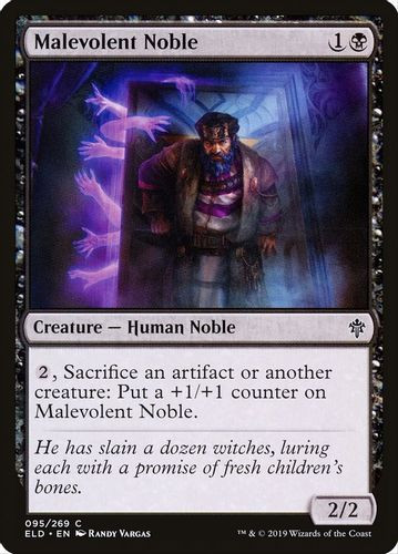 ELD-095C Malevolent Noble (Foil)