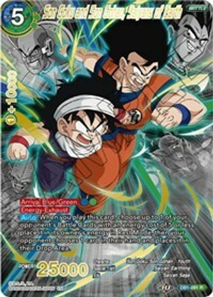 DB1-091 Son Goku and Son Gohan, Saiyans of Earth Alt Art Foil