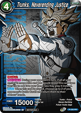 P-235P Trunks, Neverending Justice